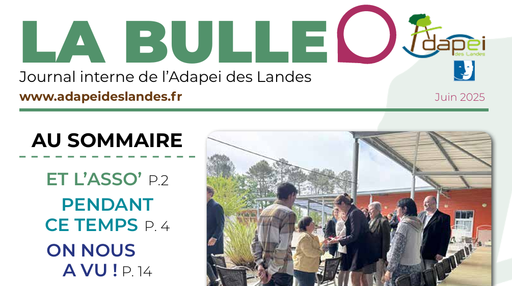 Info coopérateurs | Adapei, le journal interne de juin est disponible